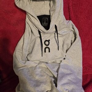 Gray Hoodie with Black Logo